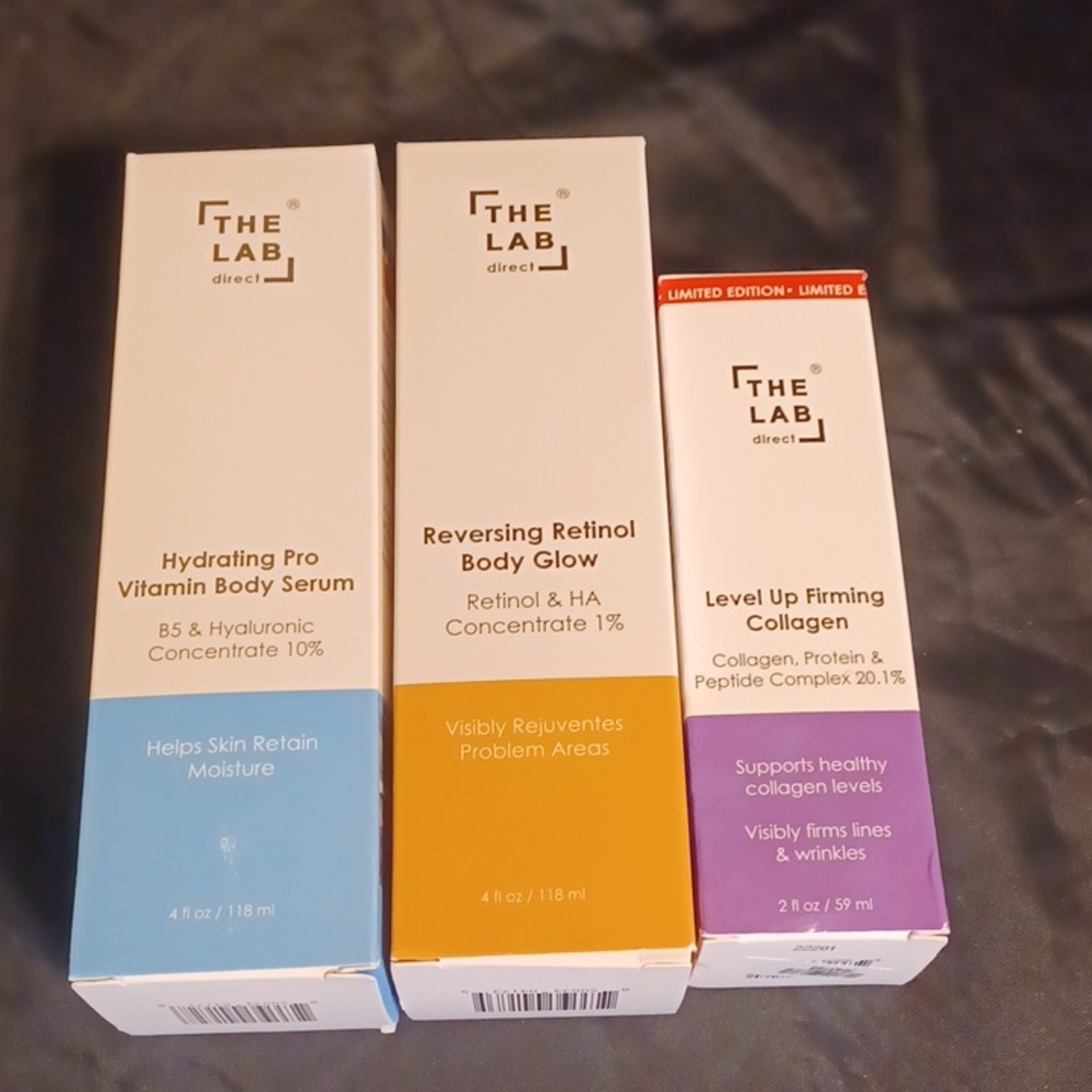 The Lab direct body serum, reversing retinol body glow, firming collagen